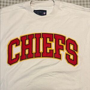 Abercrombie & Fitch Red and Yellow Chiefs Sweatshirt